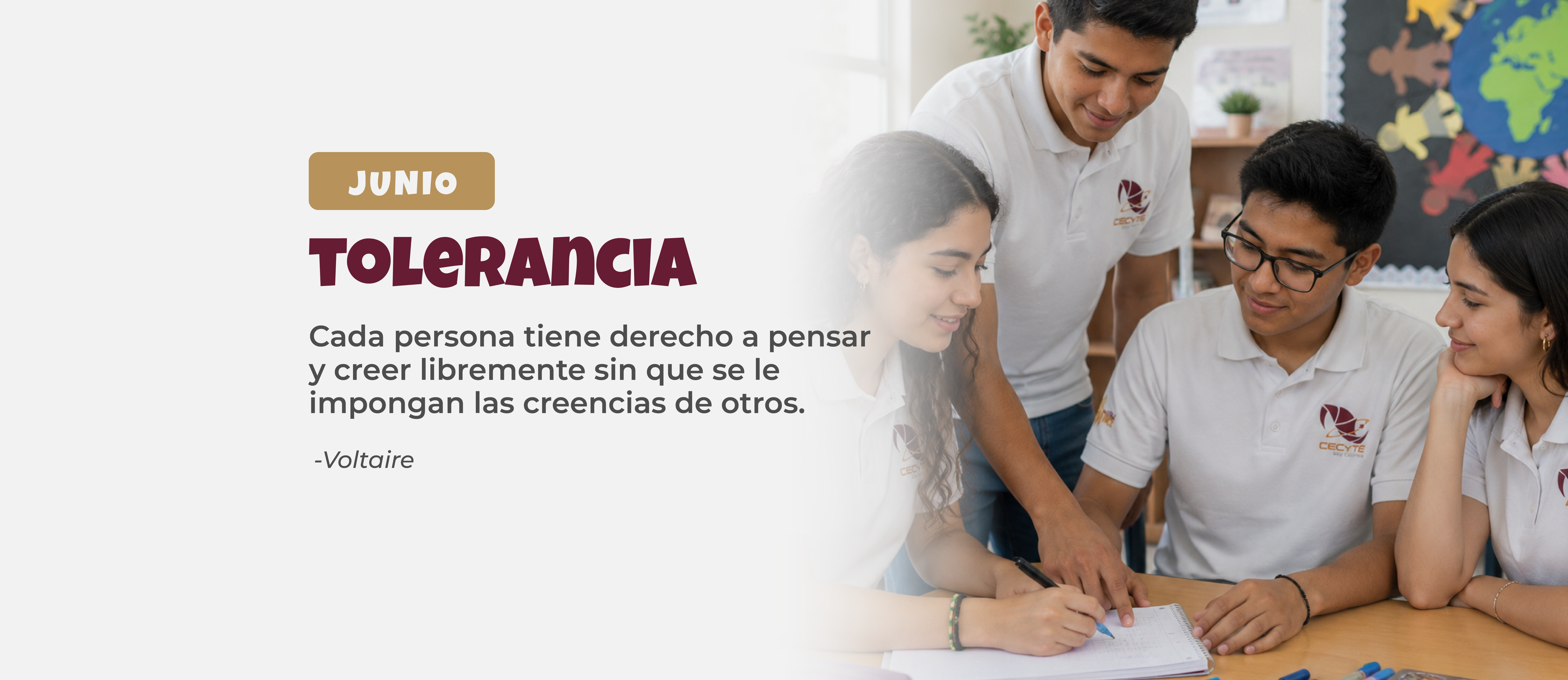 VALOR DEL  MES JUNIO : TOLERANCIA