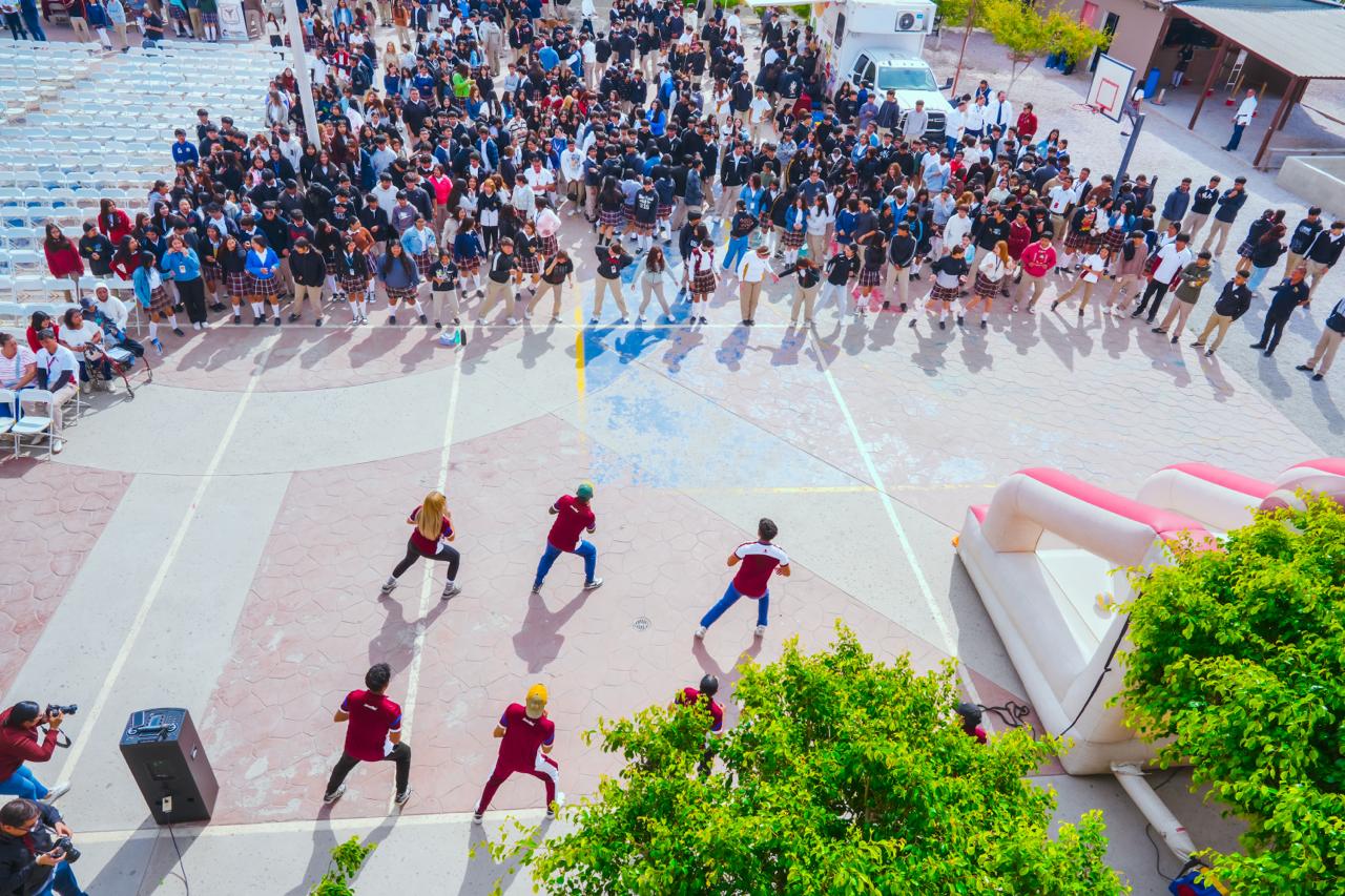 CECyTE BC PARTICIPA EN LA JORNADA PREVENTIVA PARA LA CONSTRUCCIÓN DE LA PAZ EN EL PLANTEL EL NIÑO