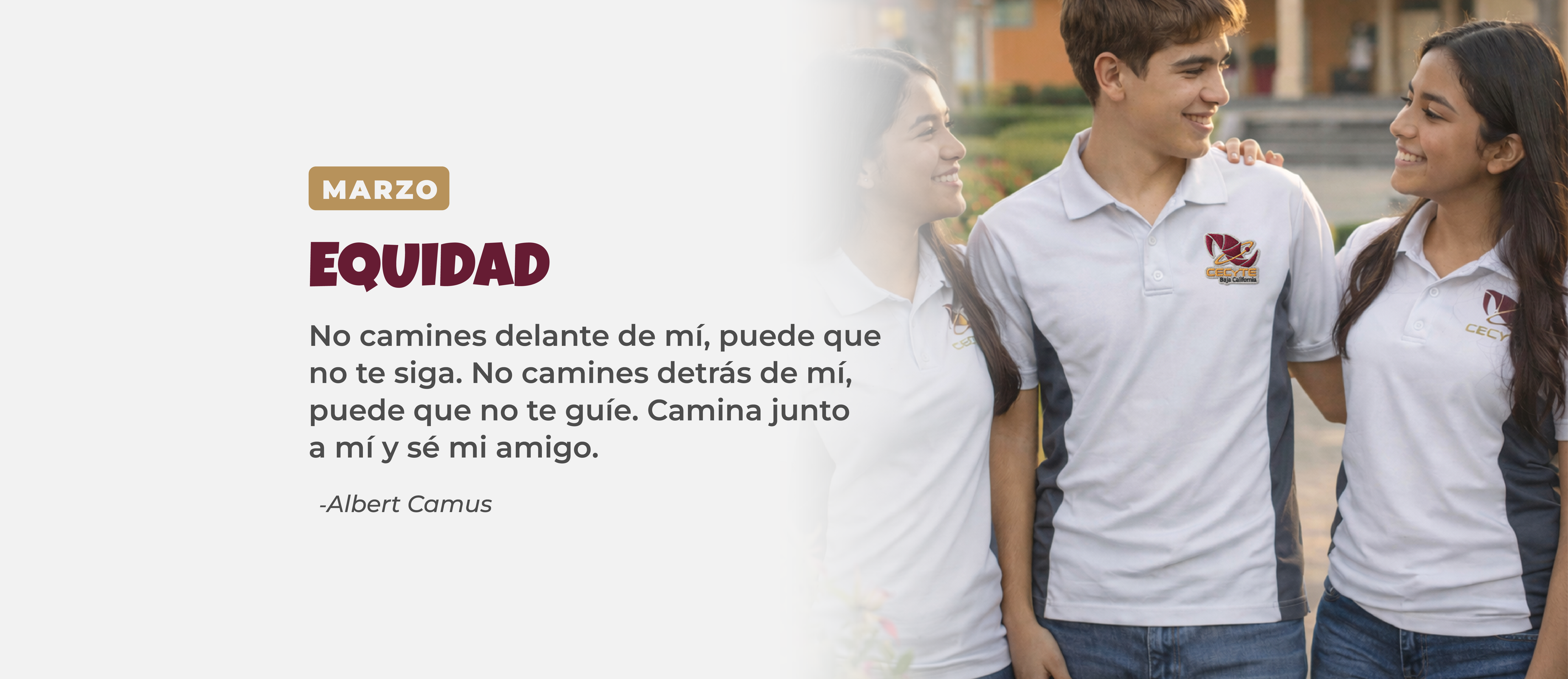 VALOR DEL MES: EQUIDAD